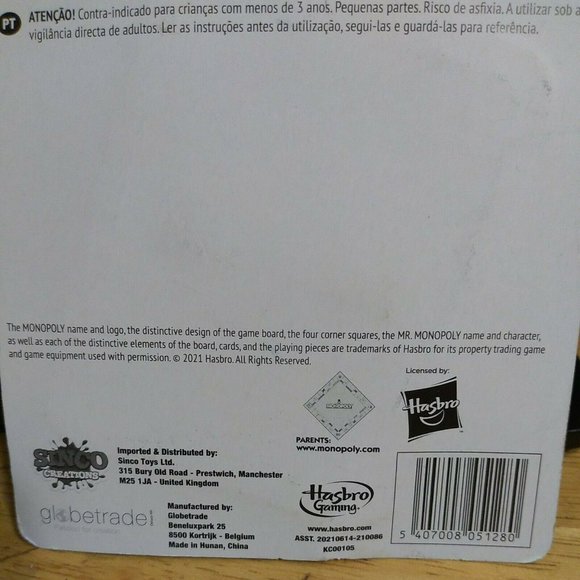 Monopoly  Gold Mini Keychain Real Game Hasbro Gaming Factory Sealed - Picture 4 of 5